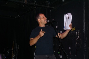 A.C. PAPA Editor-In-Chief Chris Bodor spreading the message of poetry and spoken word.